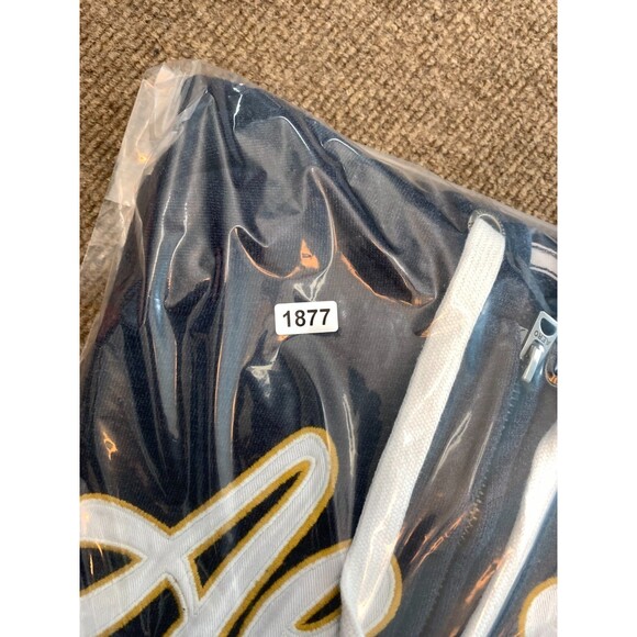 Vintage Aeropostale Hoodie Womens L Spell-Out Brushed Fleece Zip-Up Aero Crest - Picture 10 of 10